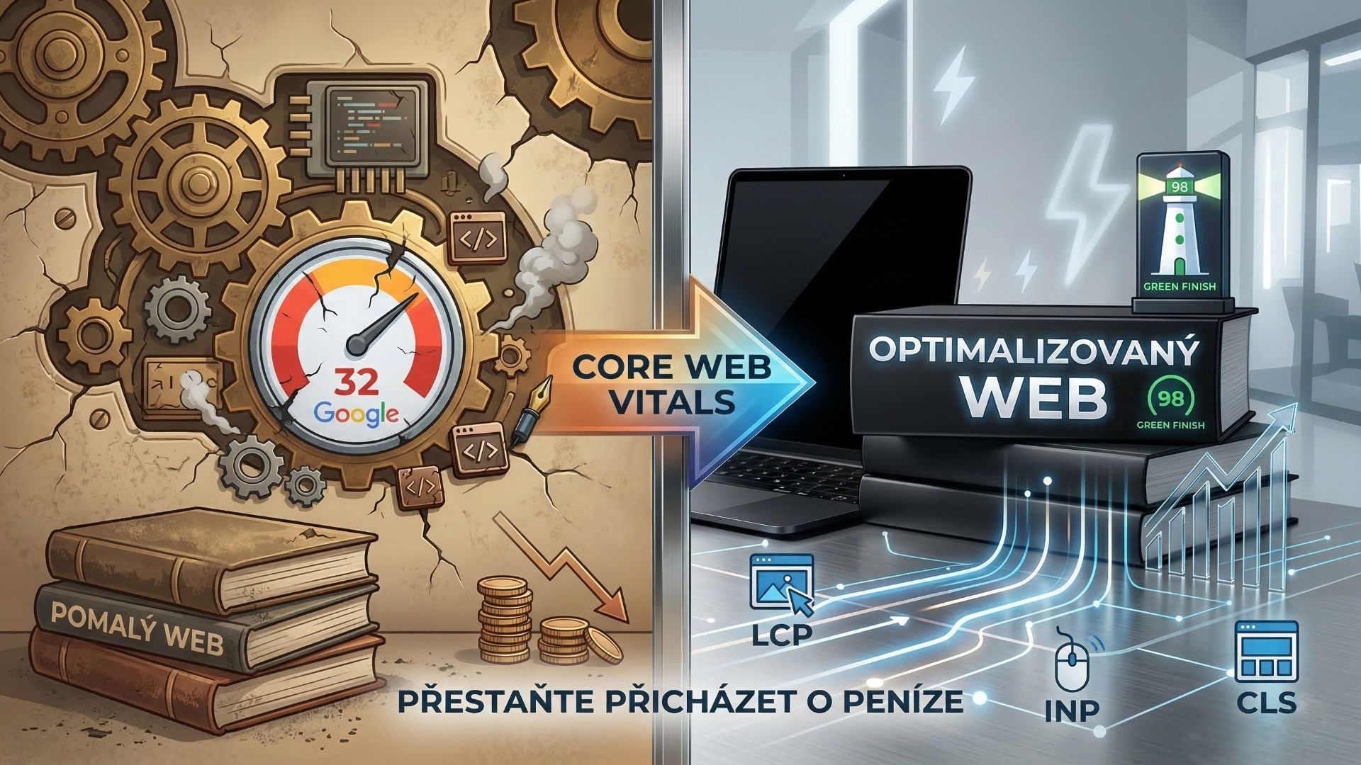 Pomalý web vás stojí peníze: Jak měřit a optimalizovat Core Web Vitals